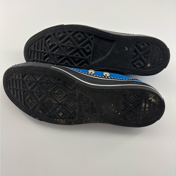 Converse All Star Low Top Bedazzled Skate Shoes Men’s Size 8 135529C Blue Black - Picture 11 of 11